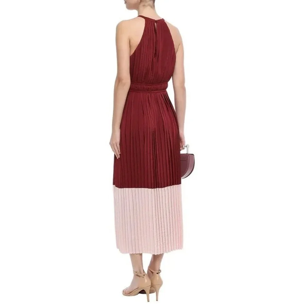Joie Pleated Aleanna Midi Dress